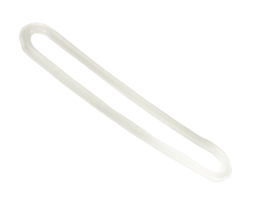 Gummispannringe Ø 8mm Transparent - 200mm ohne S-Haken 25 Stück